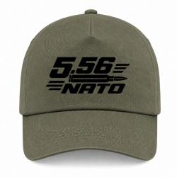 Casquette Tir Sportif - Calibre 5.56 NATO - Kaki / Noir