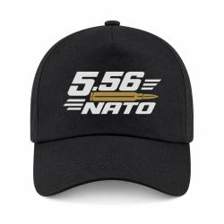Casquette Tir Sportif - Calibre 5.56 NATO - Noir / Orange