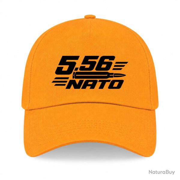 Casquette Tir Sportif - Calibre 5.56 NATO - Jaune