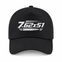 Casquette Tir Sportif - Calibre 7.62&times;51 - Noir