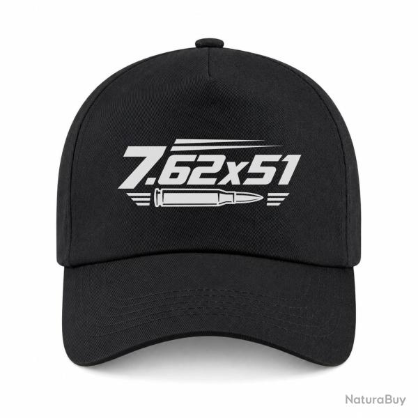 Casquette Tir Sportif - Calibre 7.62�51 - Noir