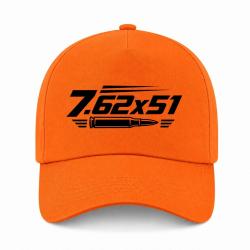 Casquette Tir Sportif - Calibre 7.62&times;51 - Orange