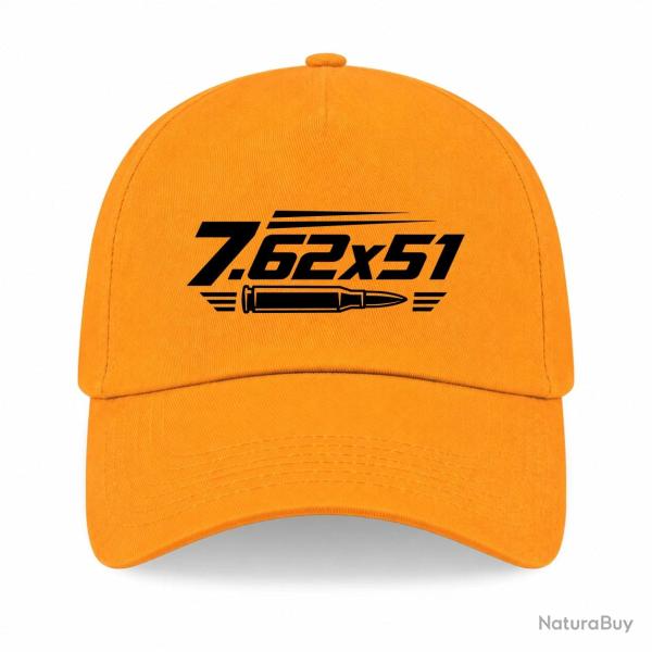 Casquette Tir Sportif - Calibre 7.62�51 - Jaune