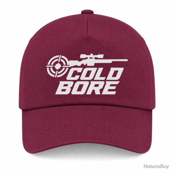 Casquette Tir Sportif - Cold Bore - Carabine - Bordeaux