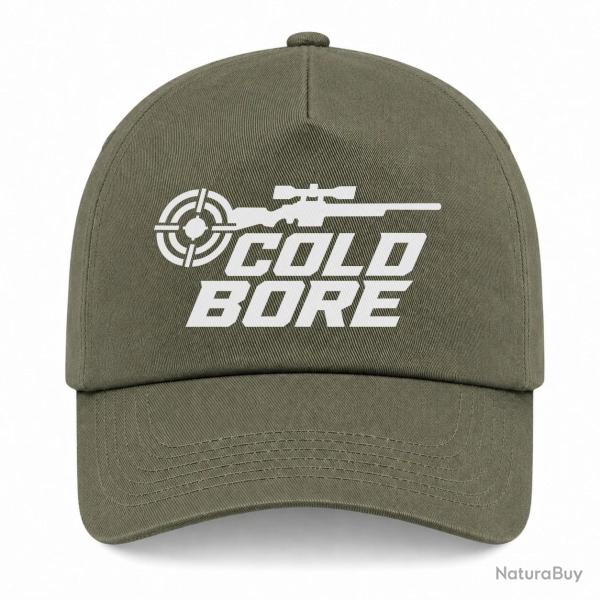 Casquette Tir Sportif - Cold Bore - Carabine - Kaki / Blanc