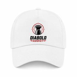Casquette Tir Sportif - Diabolo Addict - Blanc / Orange