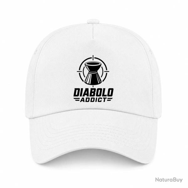 Casquette Tir Sportif - Diabolo Addict - Blanc