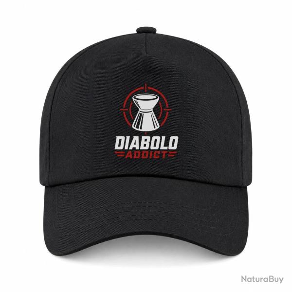 Casquette Tir Sportif - Diabolo Addict - Noir / Orange
