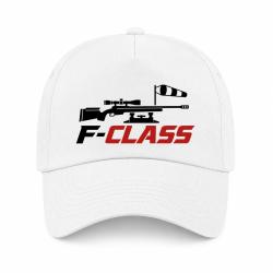 Casquette Tir Sportif - F-Class - Carabine et manche &agrave; air - Blanc / Orange