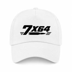 Casquette Tir Sportif - Calibre 7&times;64 - Blanc