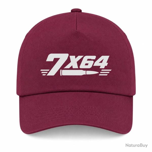 Casquette Tir Sportif - Calibre 7�64 - Bordeaux