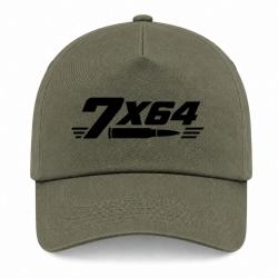 Casquette Tir Sportif - Calibre 7&times;64 - Kaki / Noir