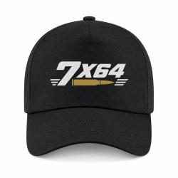 Casquette Tir Sportif - Calibre 7&times;64 - Noir / Orange
