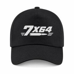 Casquette Tir Sportif - Calibre 7&times;64 - Noir