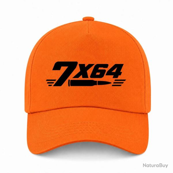 Casquette Tir Sportif - Calibre 7�64 - Orange