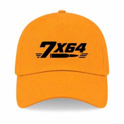 Casquette Tir Sportif - Calibre 7&times;64 - Jaune