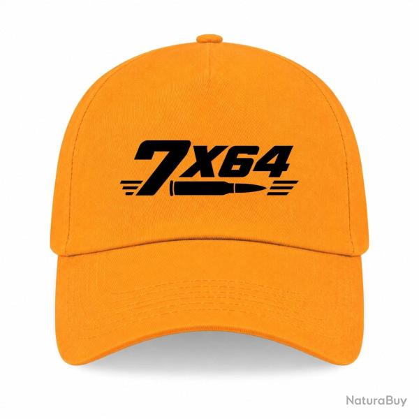 Casquette Tir Sportif - Calibre 7�64 - Jaune