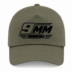 Casquette Tir Sportif - Calibre 9 mm - Kaki / Noir