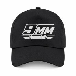 Casquette Tir Sportif - Calibre 9 mm - Noir