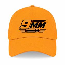 Casquette Tir Sportif - Calibre 9 mm - Jaune