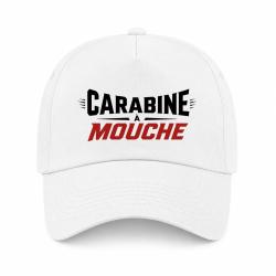 Casquette Tir Sportif - Carabine &agrave; mouche - Blanc / Orange