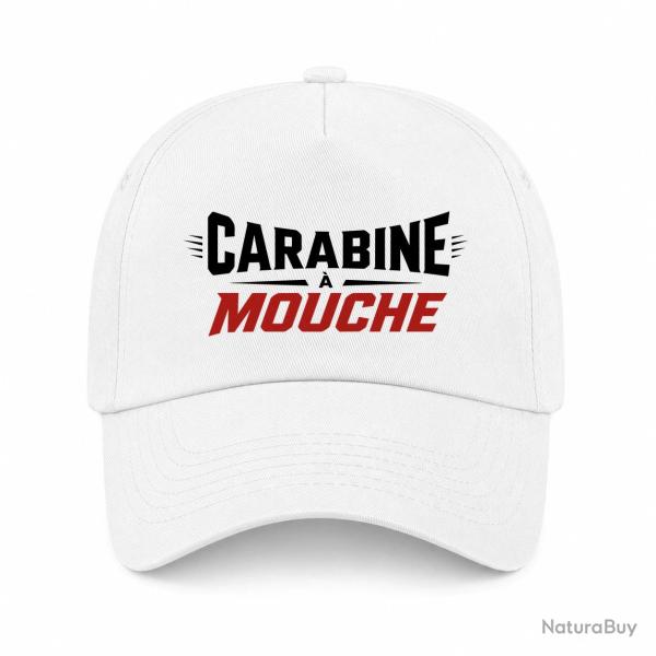 Casquette Tir Sportif - Carabine � mouche - Blanc / Orange