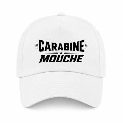Casquette Tir Sportif - Carabine &agrave; mouche - Blanc