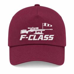 Casquette Tir Sportif - F-Class - Carabine et manche &agrave; air - Bordeaux