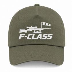 Casquette Tir Sportif - F-Class - Carabine et manche &agrave; air - Kaki / Blanc