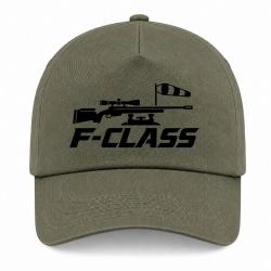 Casquette Tir Sportif - F-Class - Carabine et manche &agrave; air - Kaki / Noir