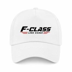 Casquette Tir Sportif - F-Class Long Range - Tireur couch&eacute; - Blanc / Orange
