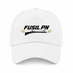 Casquette Tir Sportif - Fusil PN - Blanc / Orange