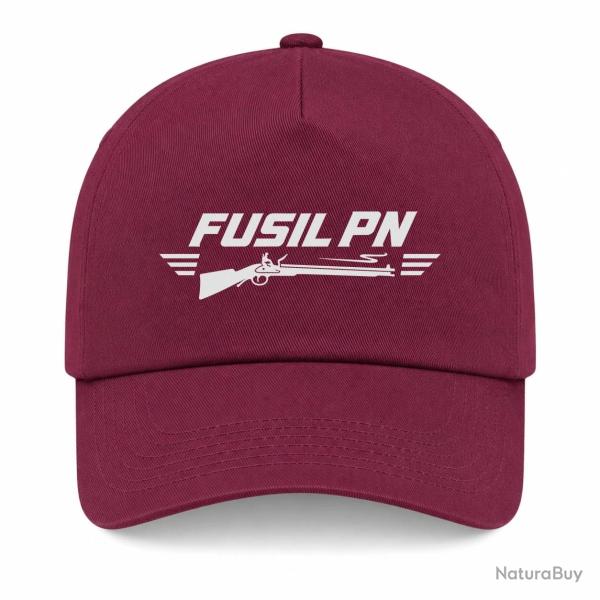 Casquette Tir Sportif - Fusil PN - Bordeaux