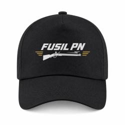 Casquette Tir Sportif - Fusil PN - Noir / Orange