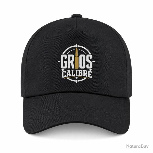 Casquette Tir Sportif - Gros calibre - Cartouche - Noir / Orange