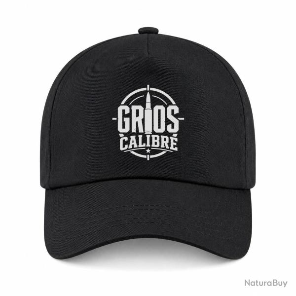 Casquette Tir Sportif - Gros calibre - Cartouche - Noir