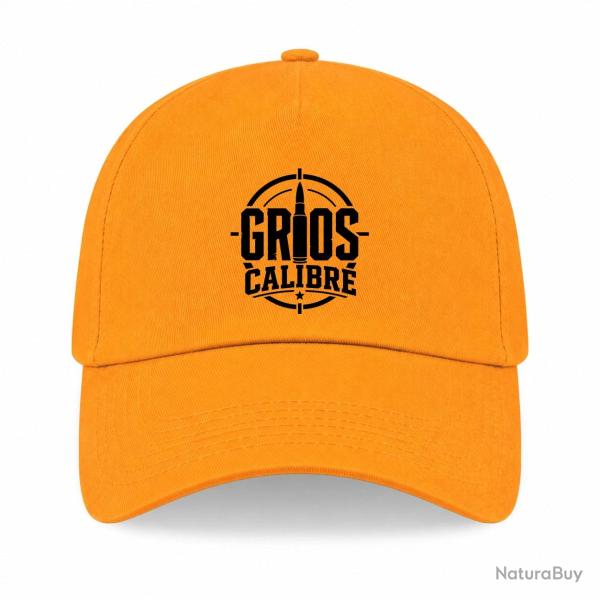 Casquette Tir Sportif - Gros calibre - Cartouche - Jaune