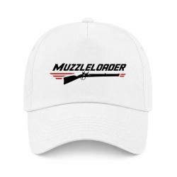 Casquette Tir Sportif - Muzzleloader - Blanc / Orange
