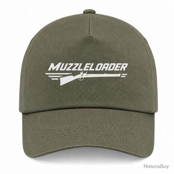 Casquette Tir Sportif - Muzzleloader - Kaki / Blanc