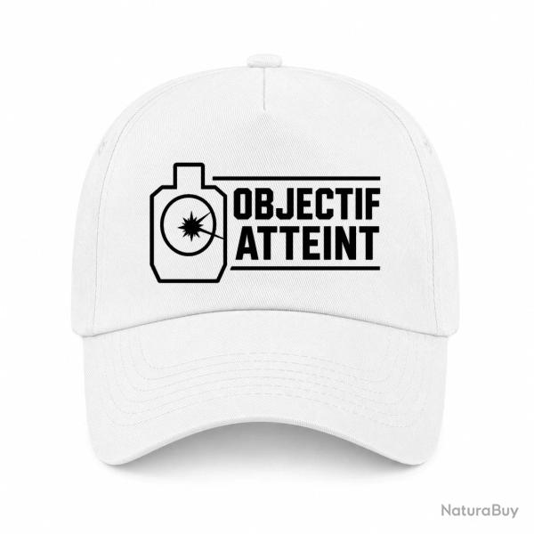 Casquette Tir Sportif - Objectif atteint - Cible - Blanc