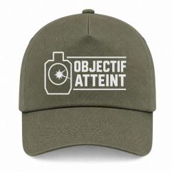 Casquette Tir Sportif - Objectif atteint - Cible - Kaki / Blanc