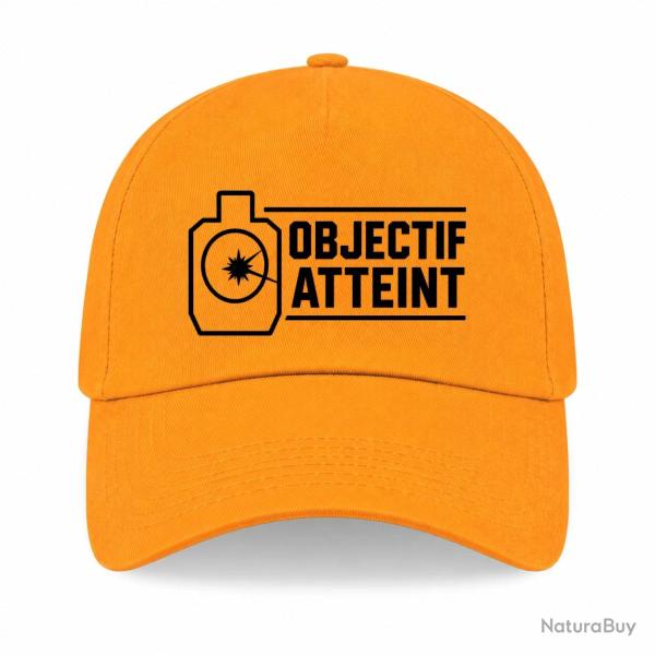 Casquette Tir Sportif - Objectif atteint - Cible - Jaune