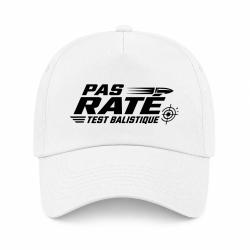 Casquette Tir Sportif - Pas rat&eacute; - Test balistique - Blanc