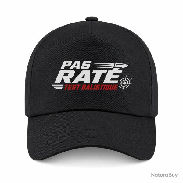 Casquette Tir Sportif - Pas rat� - Test balistique - Noir / Orange