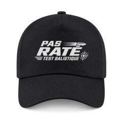 Casquette Tir Sportif - Pas rat&eacute; - Test balistique - Noir