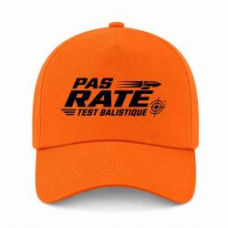 Casquette Tir Sportif - Pas rat&eacute; - Test balistique - Orange