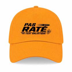 Casquette Tir Sportif - Pas rat&eacute; - Test balistique - Jaune
