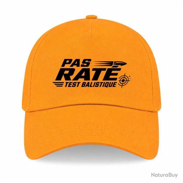 Casquette Tir Sportif - Pas rat� - Test balistique - Jaune