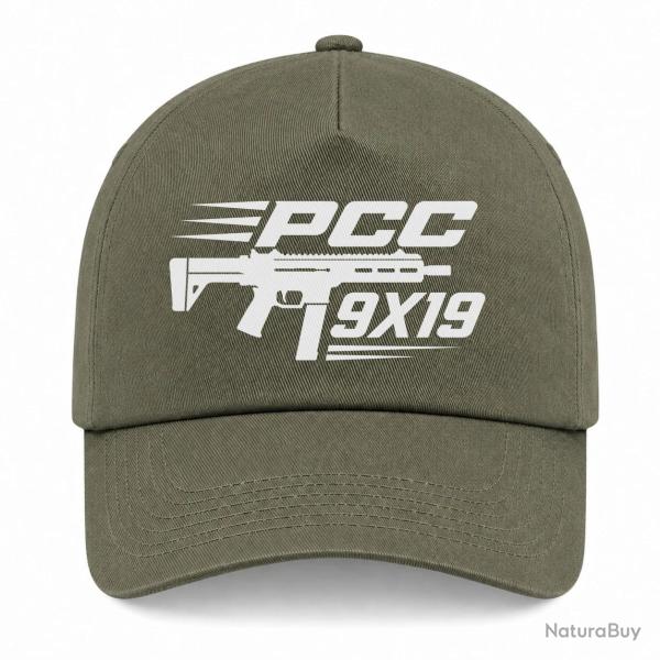 Casquette Tir Sportif - PCC 9�19 - Kaki / Blanc