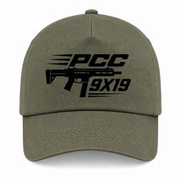 Casquette Tir Sportif - PCC 9&times;19 - Kaki / Noir